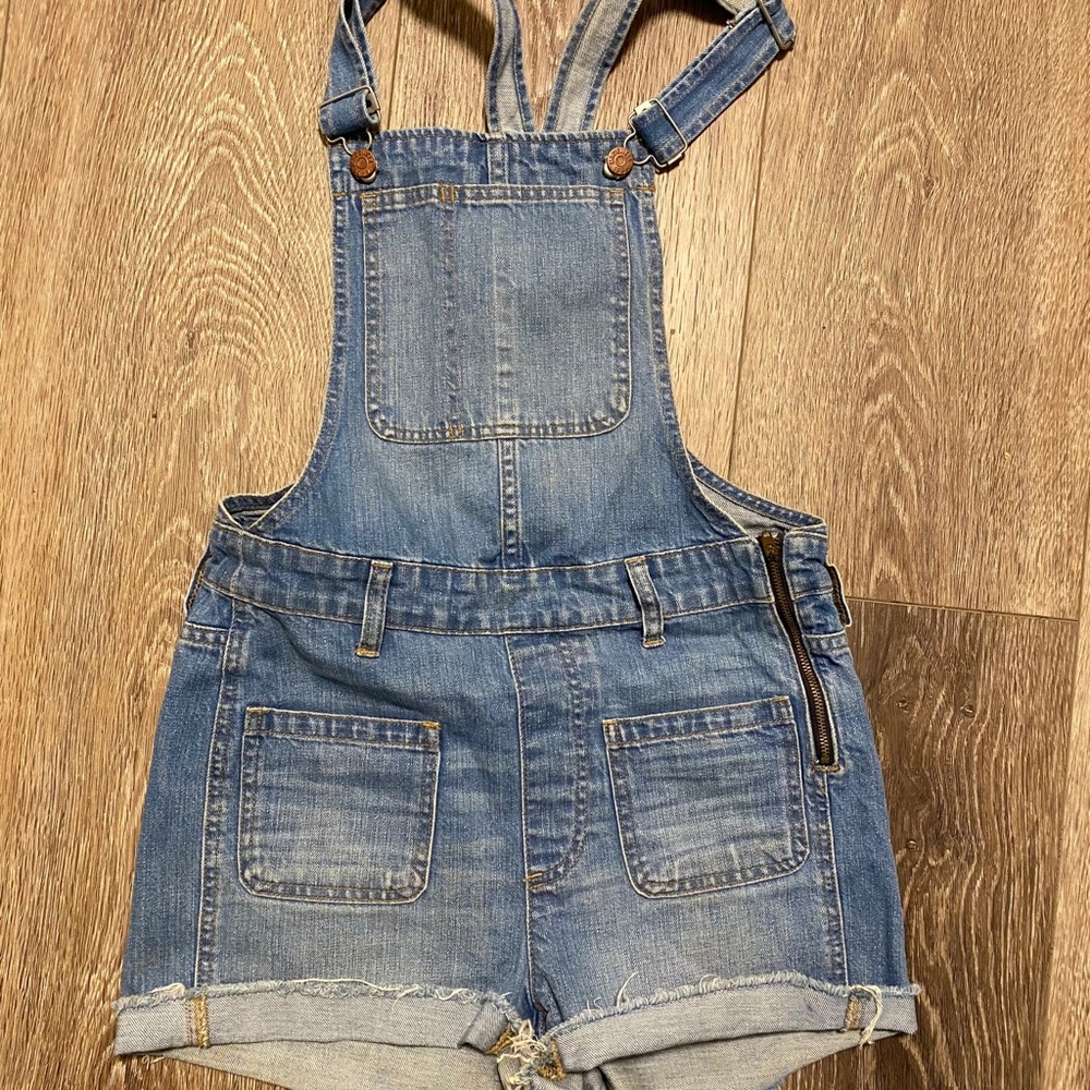 Madewell Denim Short Overalls Size XS